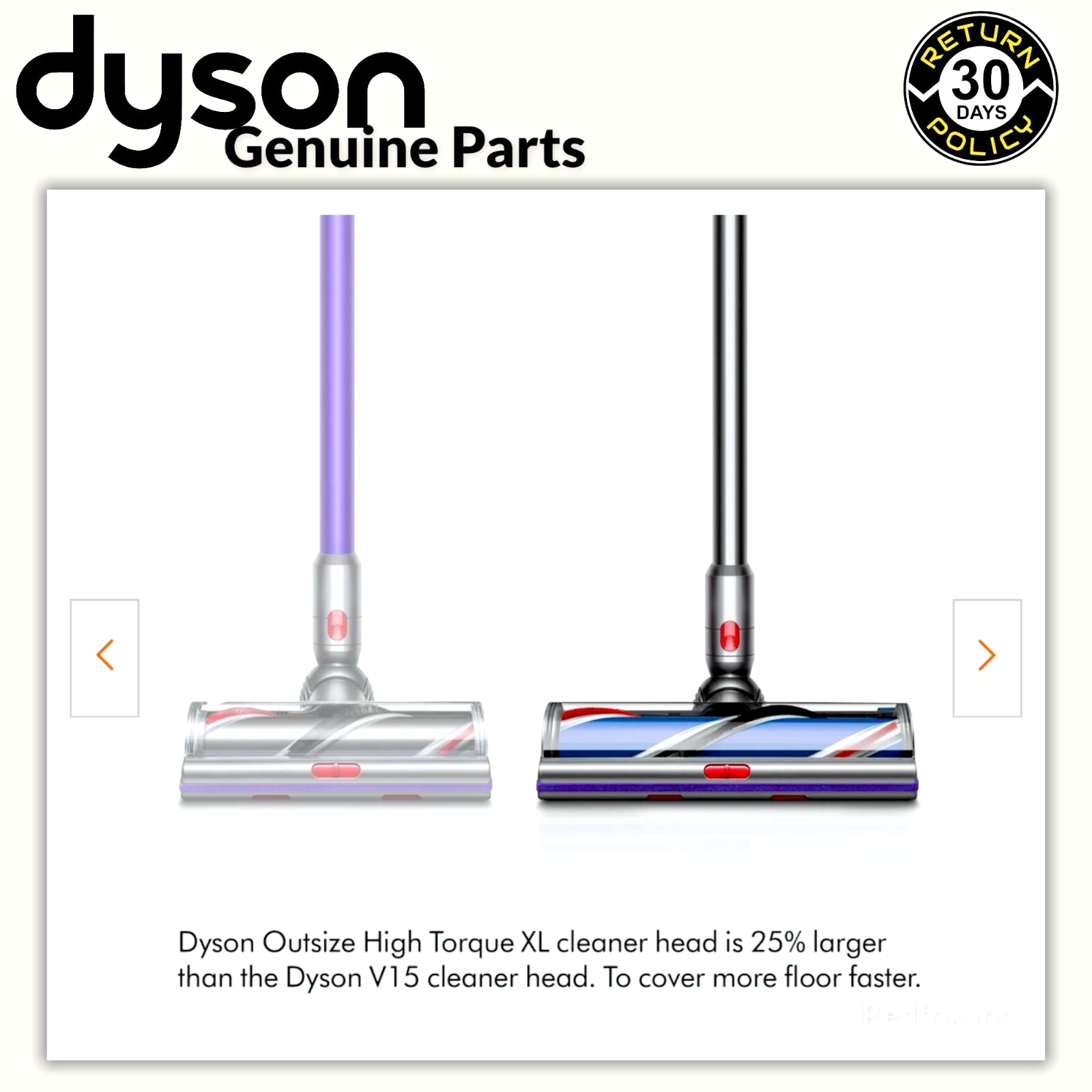NEW Dyson V11 Outsize XL High Torque Motorbar Cleaner Head - 12inch Genuine Replacement Brush - 972160-01