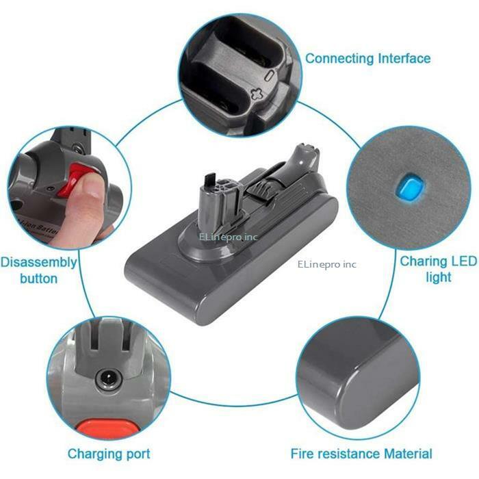 OEM Dyson SV15 Outsize SV16 SV22 Detect Vacuum 25.2V Click-in Li-ion Battery